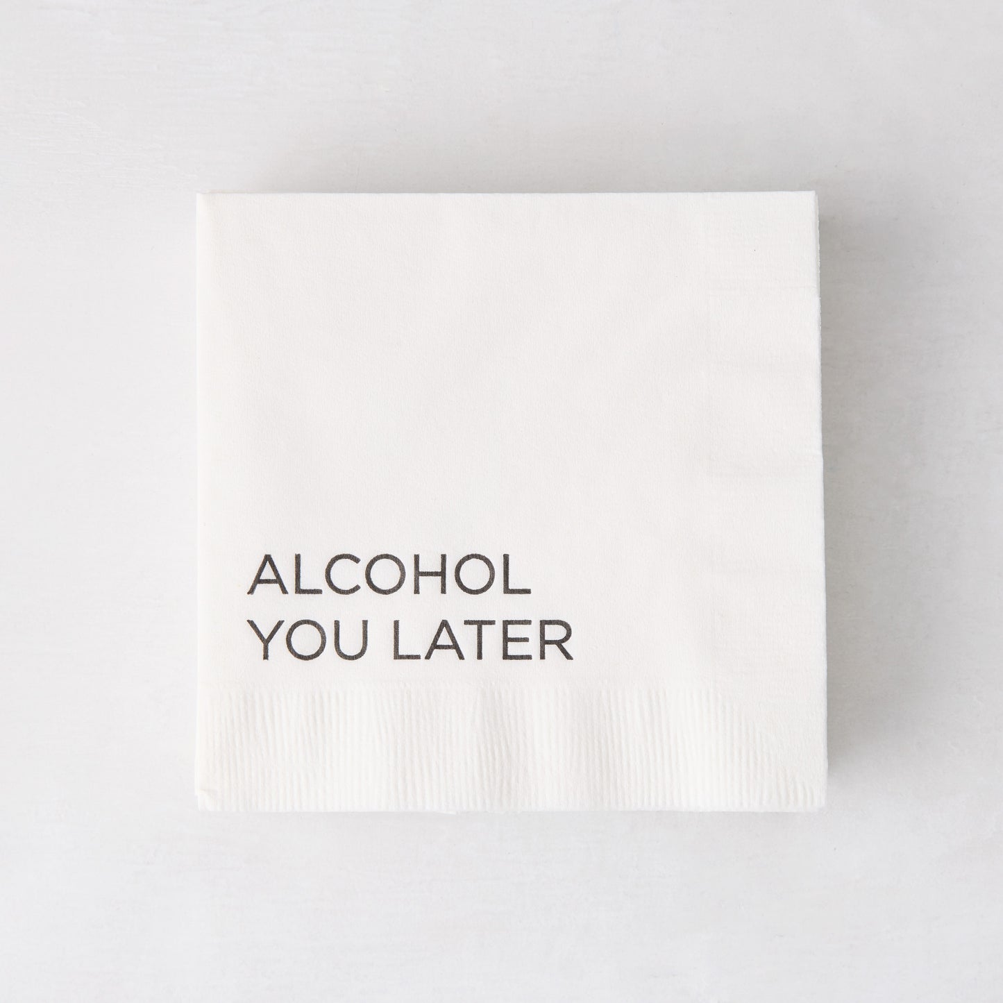 "Alcohol You Later" Cocktail Napkins, Set of 50