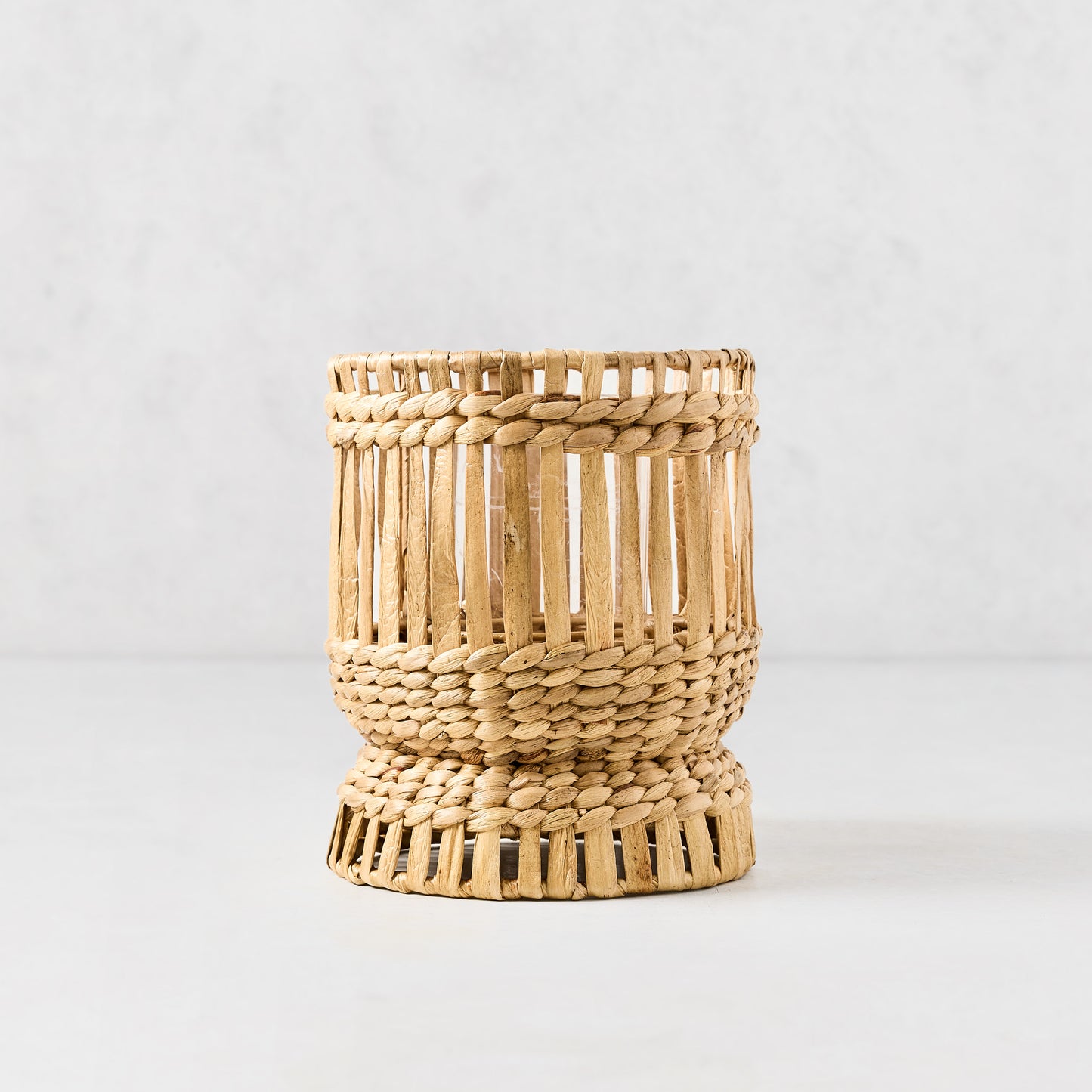 Bali Small Woven Hyacinth Hurricane
