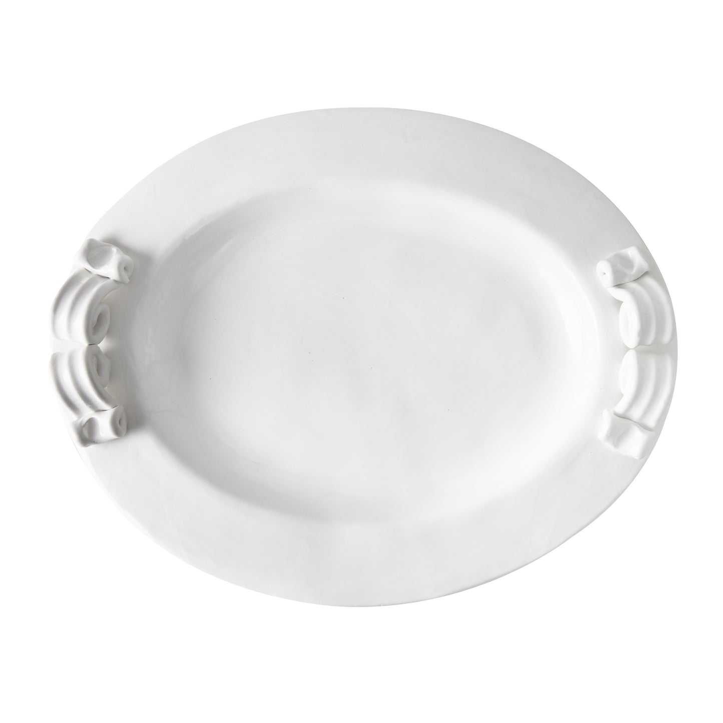 Ceramic Serving Platter with Ribbon Handle