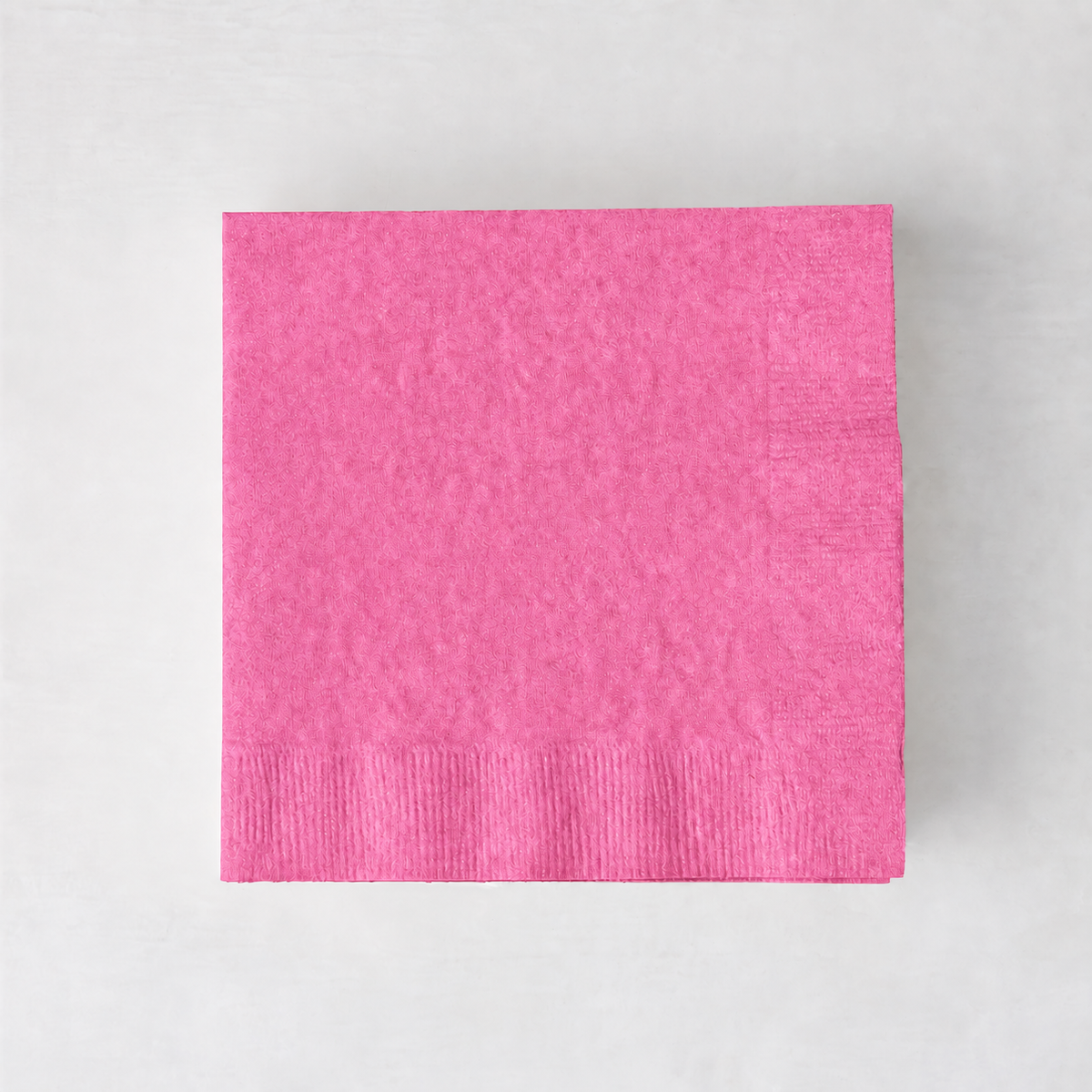 Personalized Bright Pink Paper Cocktail Napkins, Set of 100