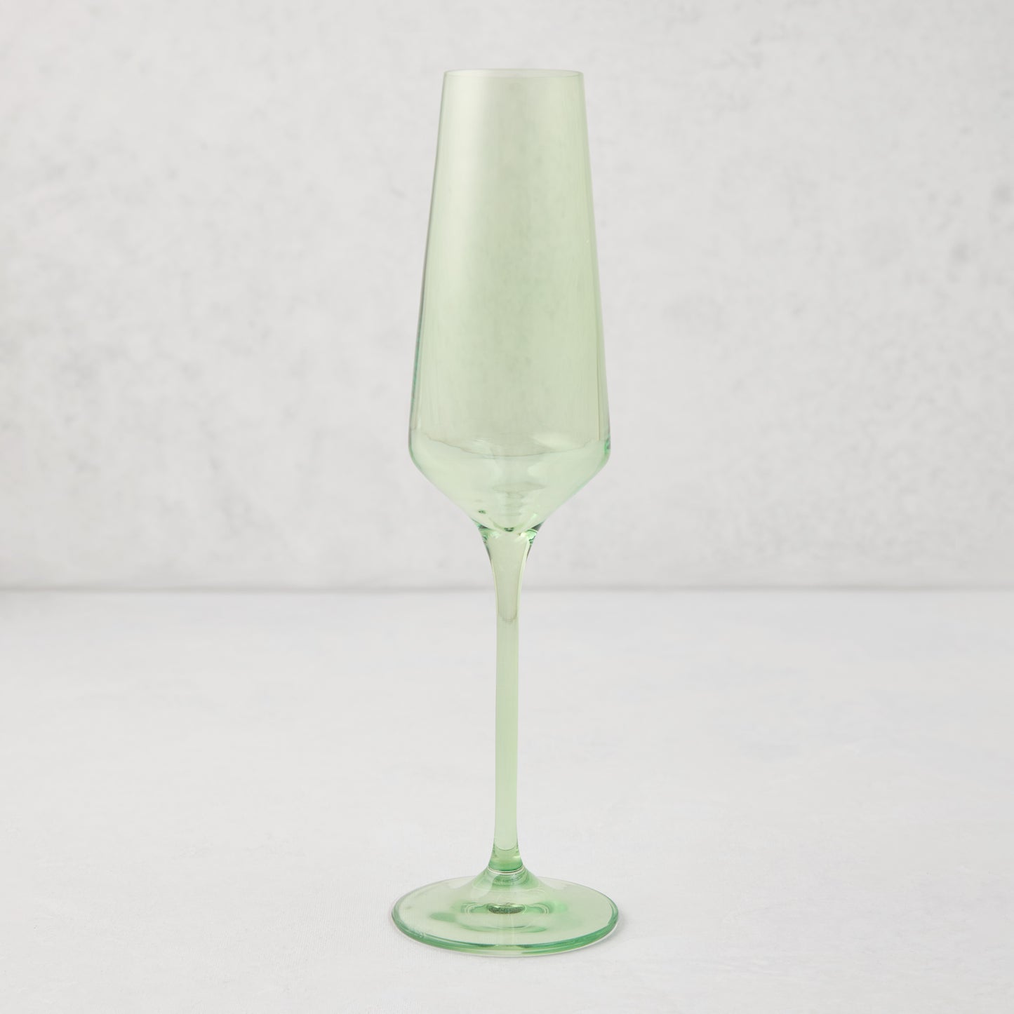 Estelle Mint Green Colored Champagne Flute