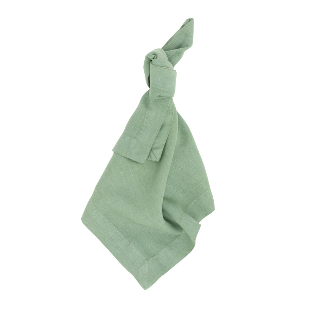 HG Swiss Chard Hand-Dyed Linen Napkin, 22"