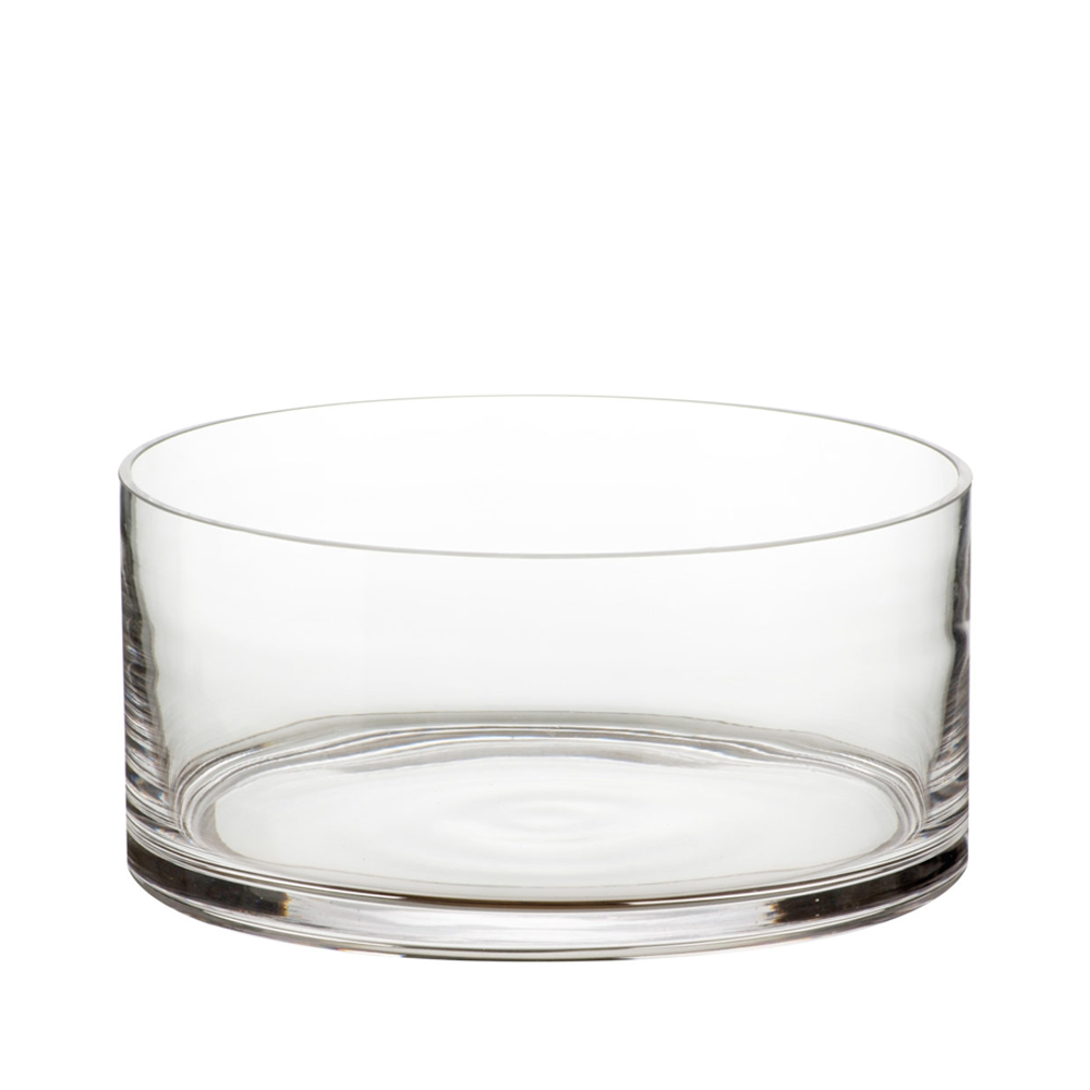 Round Glass Salad Serving Bowl