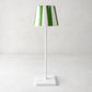 Green Striped Removable Ceramic Lamp Shade