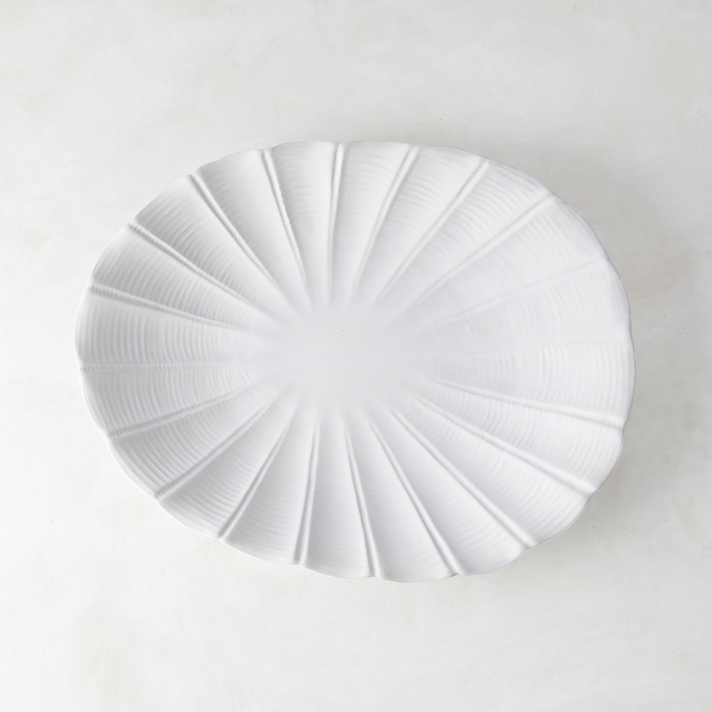 Sand Dollar Ceramic Large Oval Platter