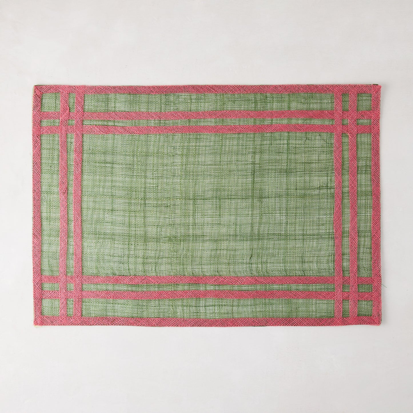Newport Green and Pink Rectangular Placemat