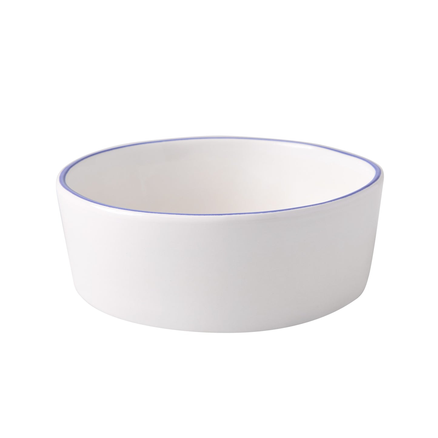 Pacific Blue-Rimmed Stoneware Soup Bowl