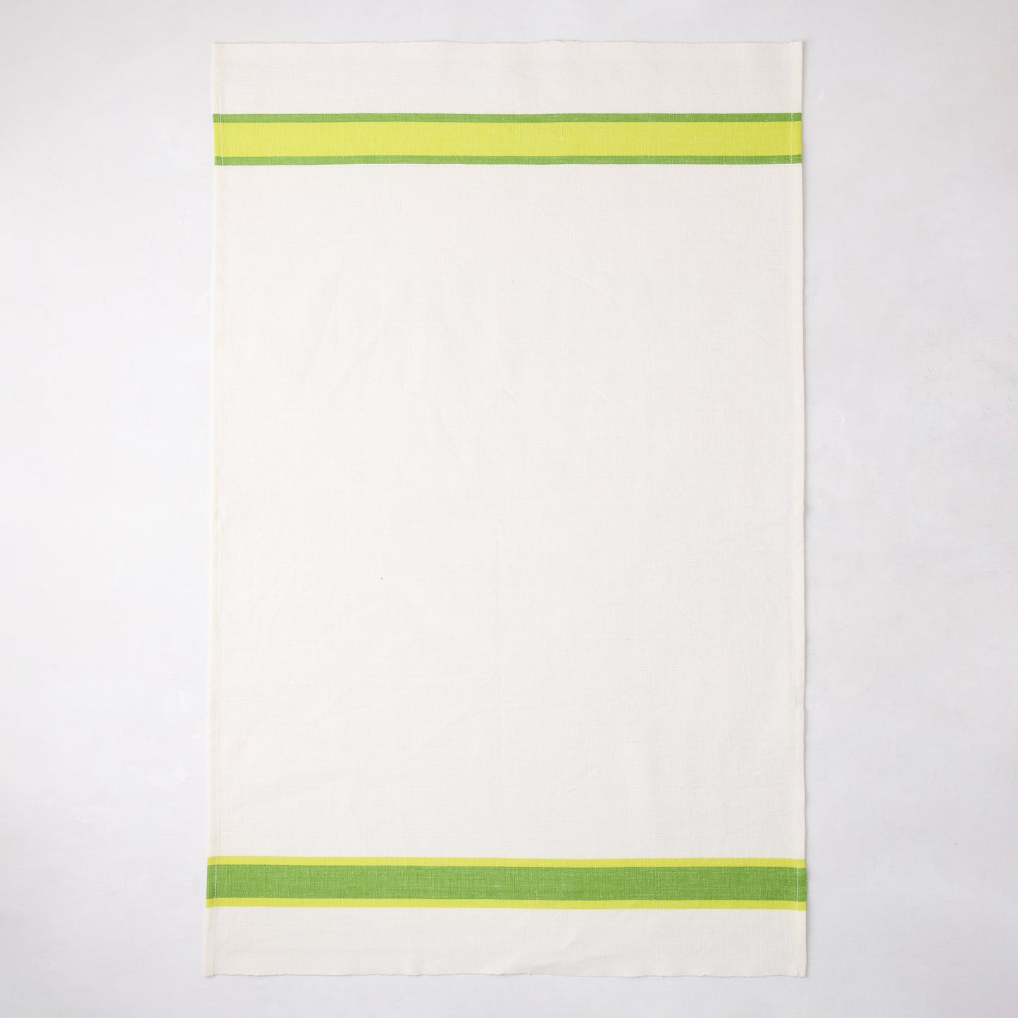 Green Striped Palm Beach Woven Hand Towel, Set of 2