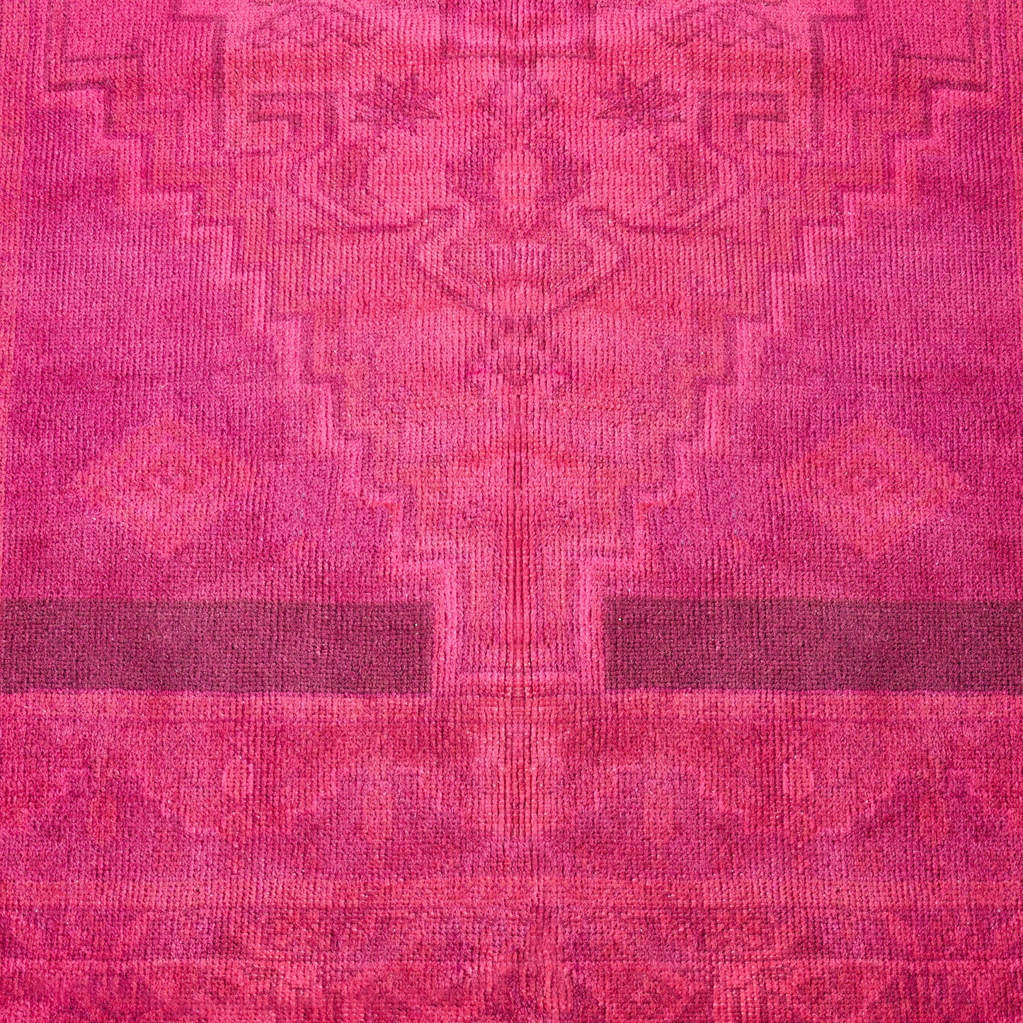 Vintage Hot Pink Clarissa Rug, 3'7 x 6'9