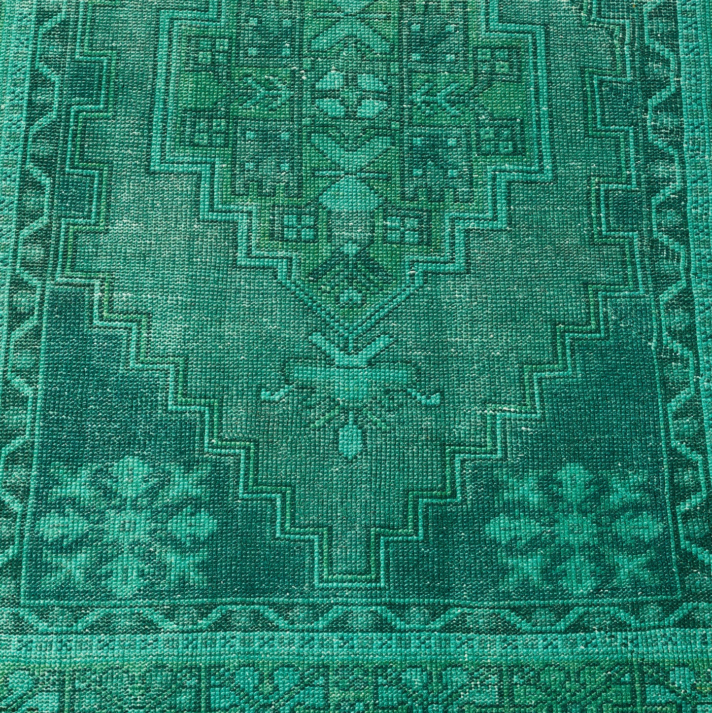 Vintage Green Cleo Rug, 3'7 x 6'9