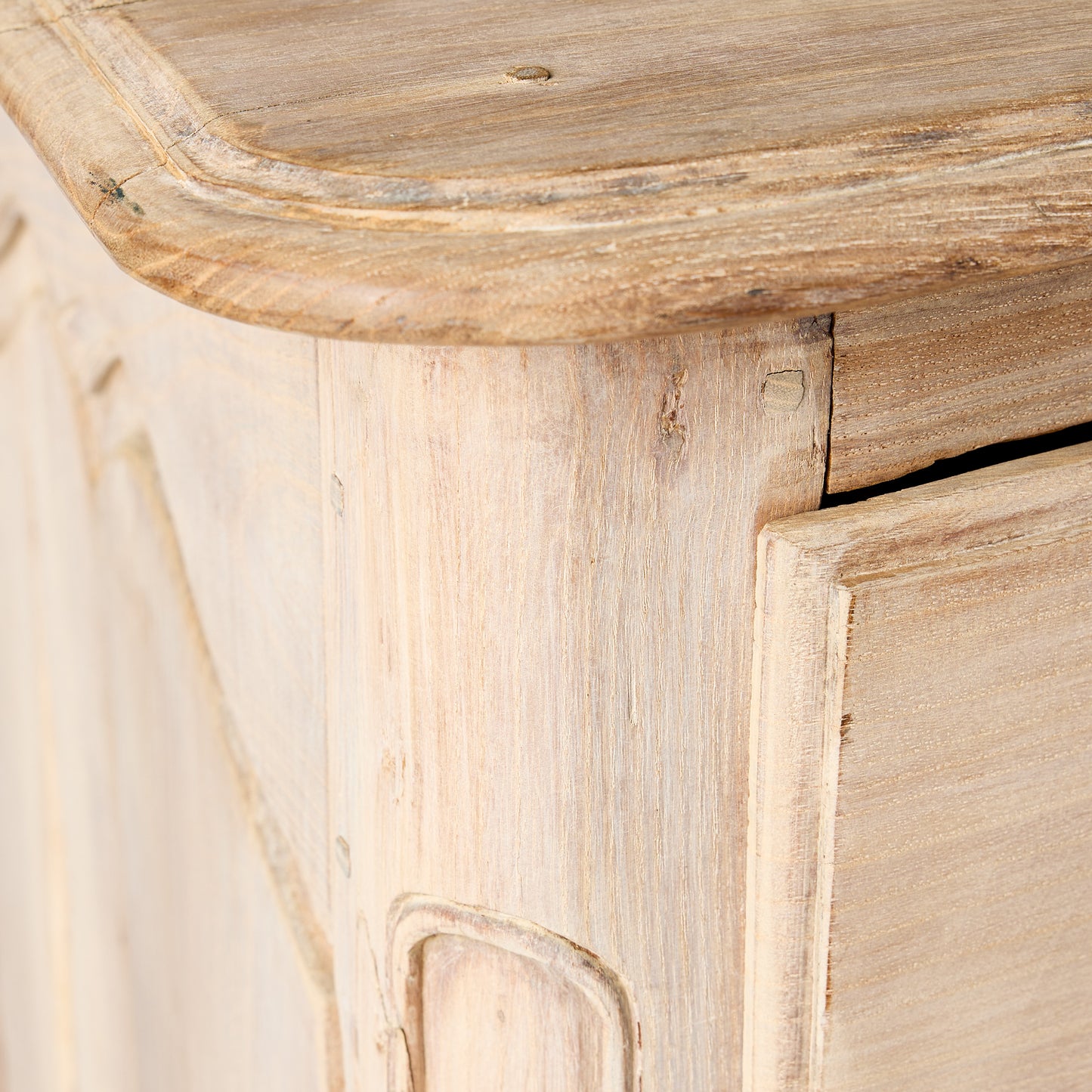 Vintage Italian Natural Oak Chest