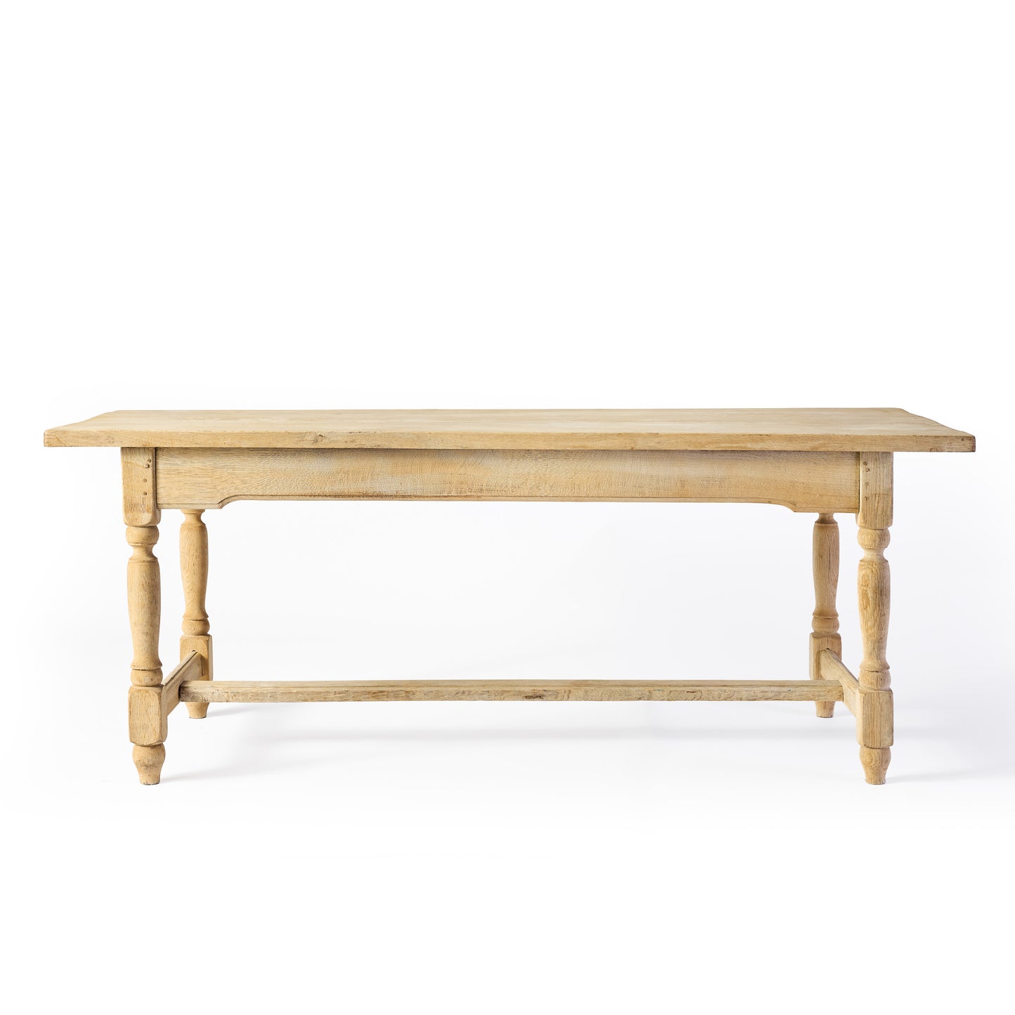 Vintage Oak Knobbed Leg Dining Table