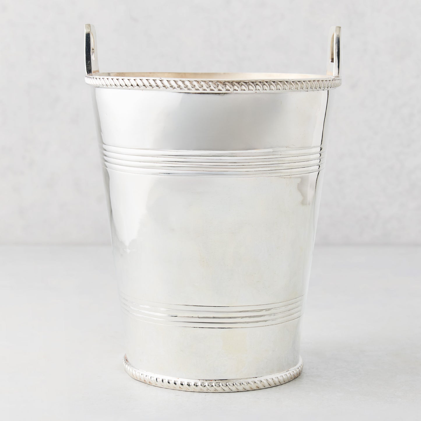 Vintage Silverplate Cosima Champagne Bucket with Rings