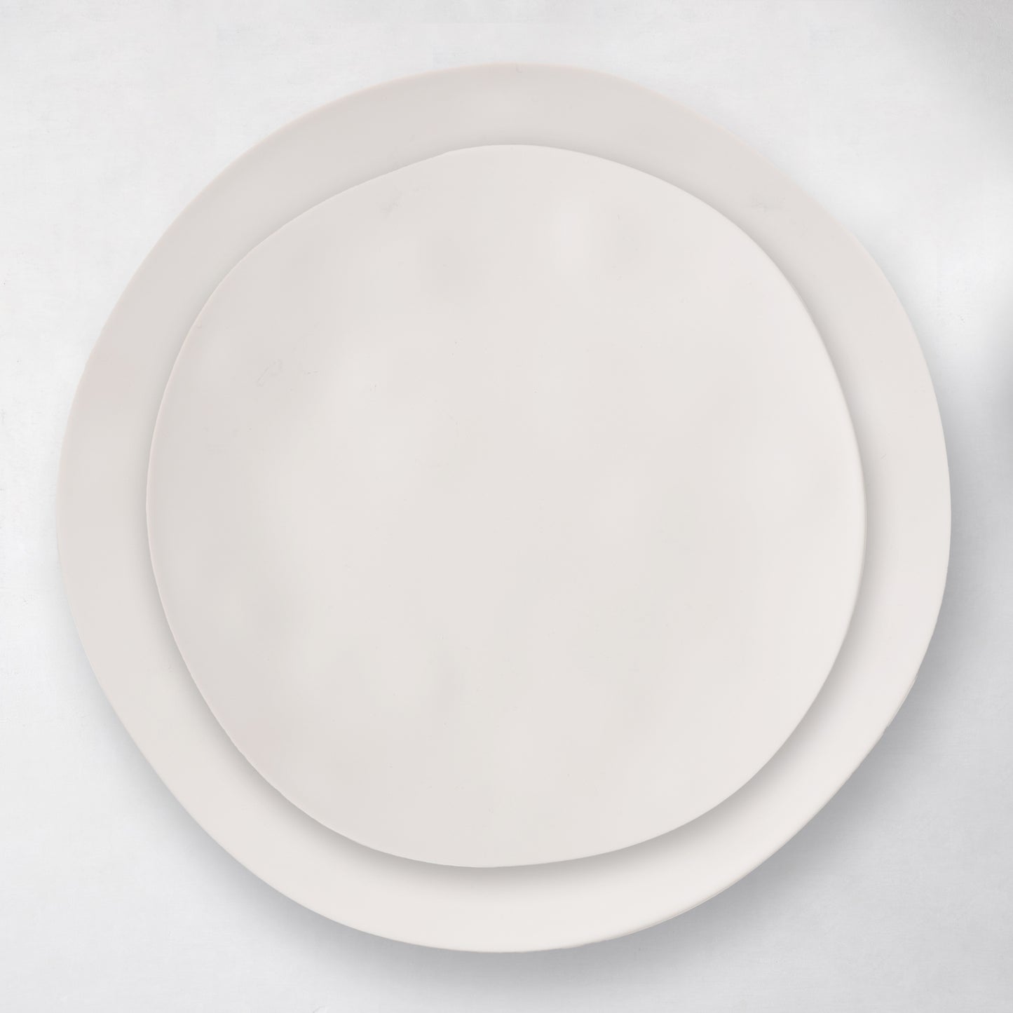 Laguna Melamine Dinner Plate, 10.5"Dia, ivory, microwave and dishwasher safe.