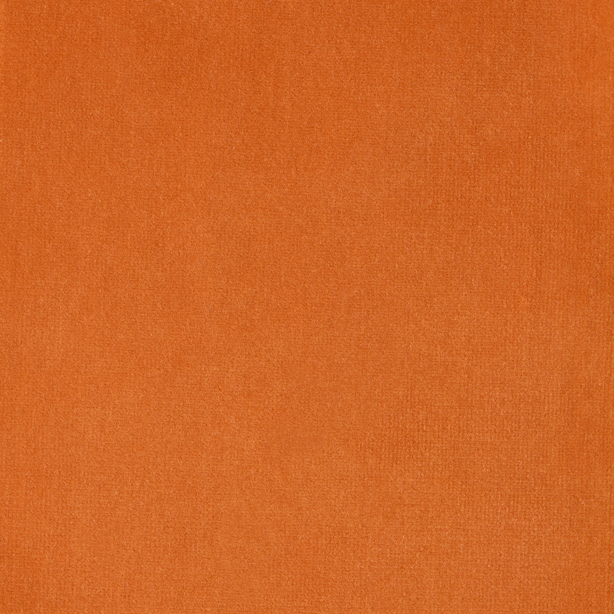 Melon Orange Wide Velvet and Linen Stripe Pillow fabric swatch.
