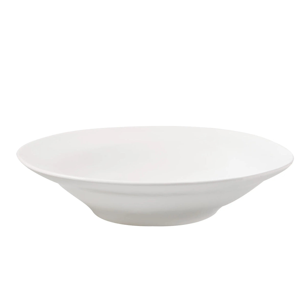 Organic Ceramic Serve Bowl, creamy white, 16" diameter, with subtle organic edges.