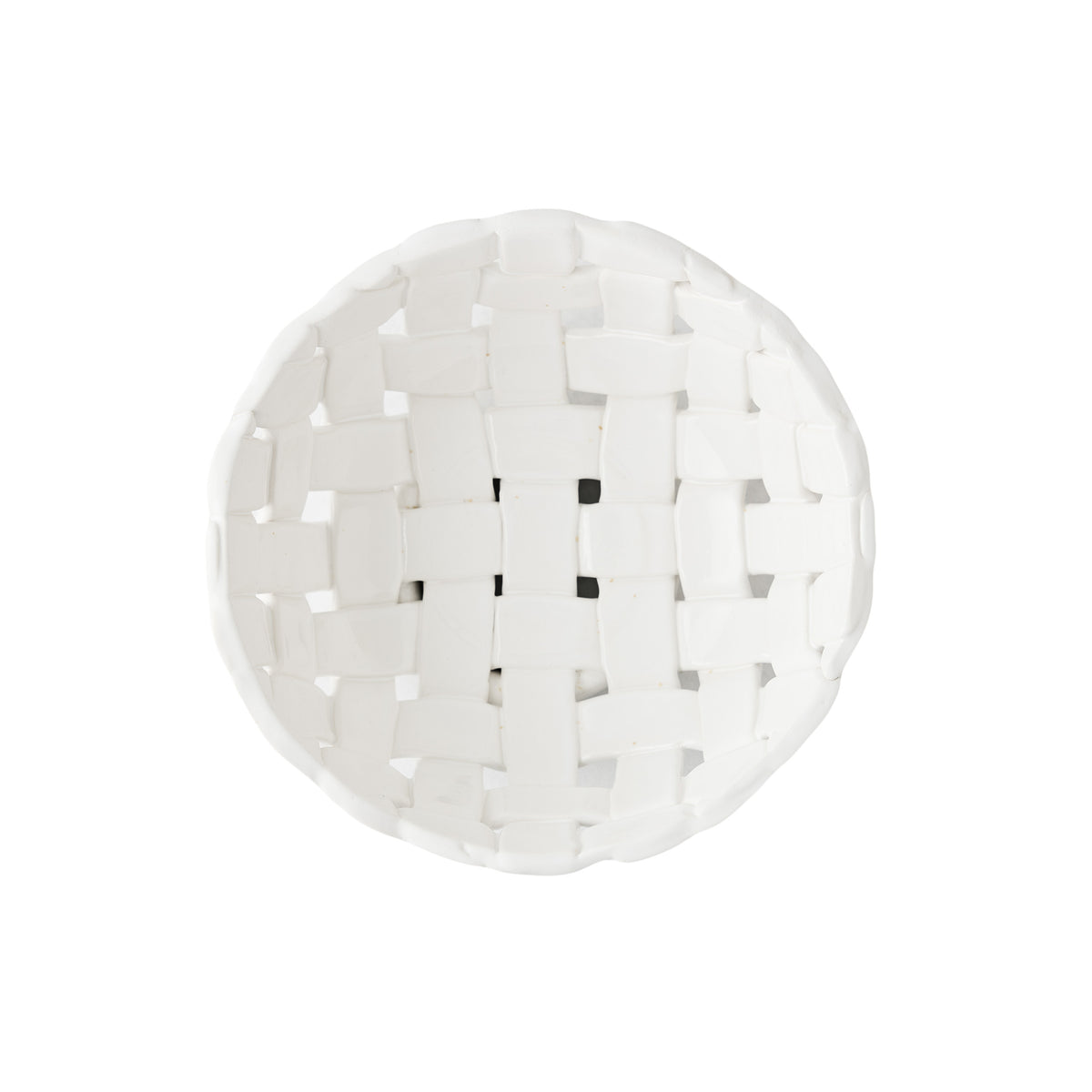 Round Woven Ceramic Bread Basket
