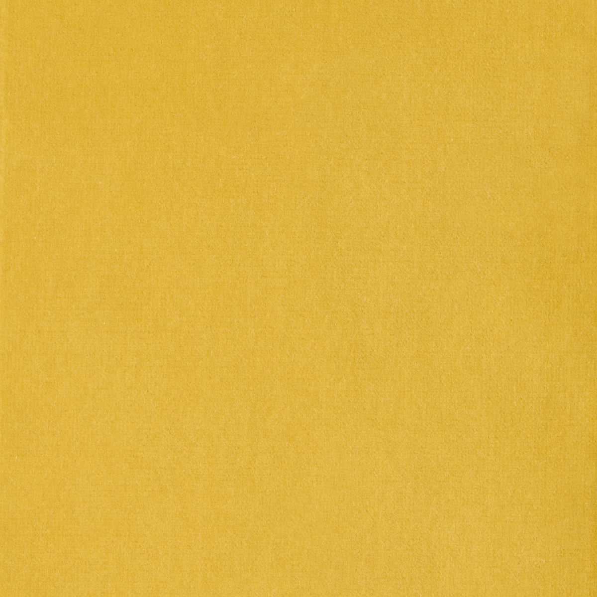 Sun Yellow Wide Velvet and Linen Stripe Pillow, 22" square.