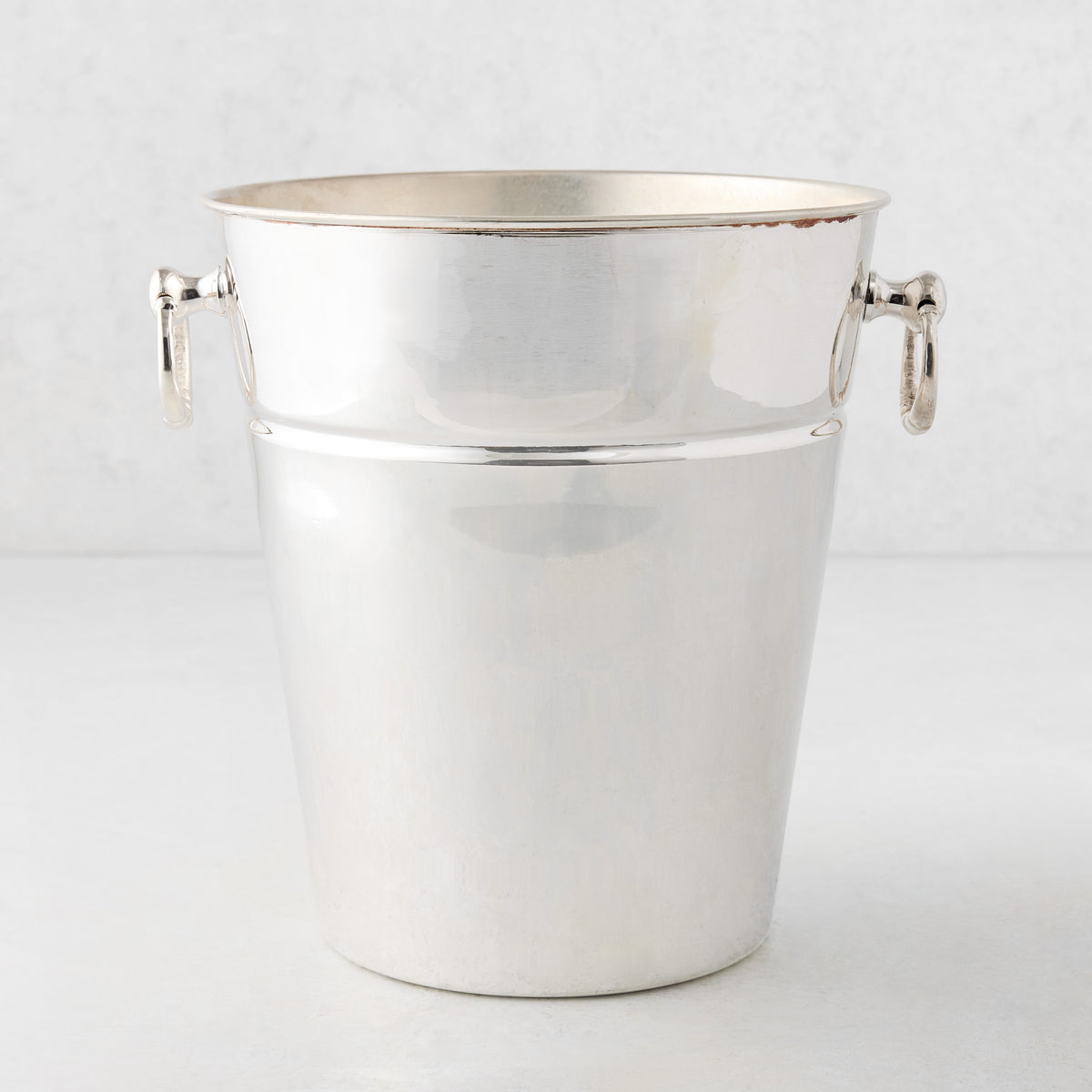 Vintage Silverplate Viola Champagne Bucket with Rings