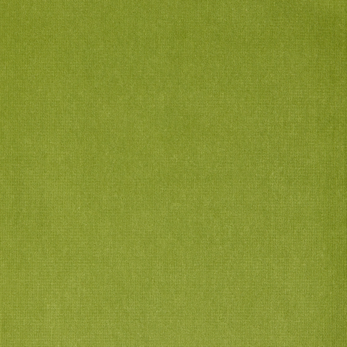 Wasabi Green Wide Velvet and Linen Stripe Pillow fabric swatch, 22" square.