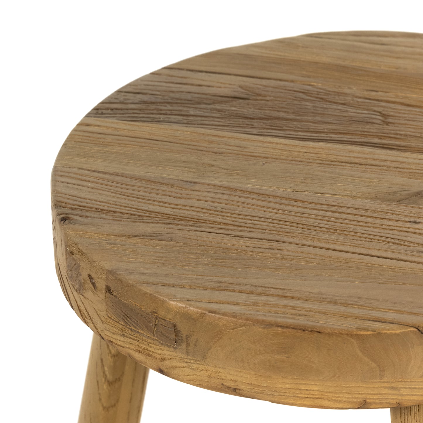 reclaimed elm wood stool 