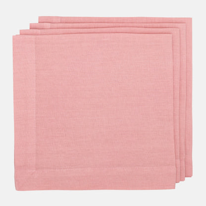 Clover Pink HG Signature Hand-dyed Linen Napkin
