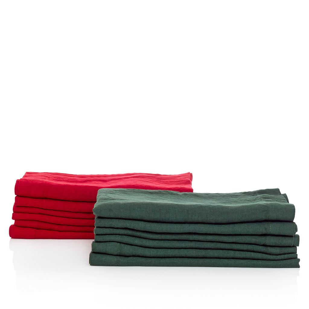 soft linen green red everyday