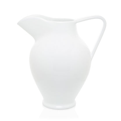 Hudson Grace Antico Ceramic white large pitcher