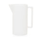 White rectangular handled pitcher
