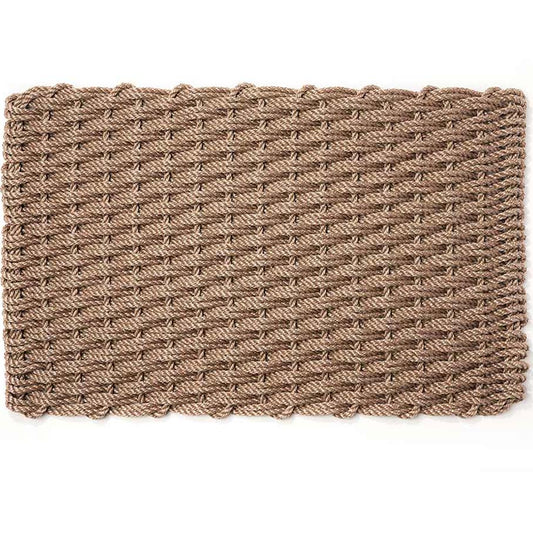 Large Sand Braided Rope Doormat