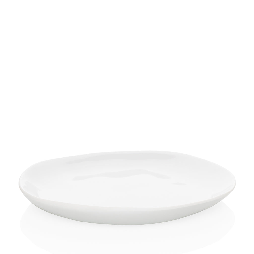 Sandia white outdoor melamine salad plate