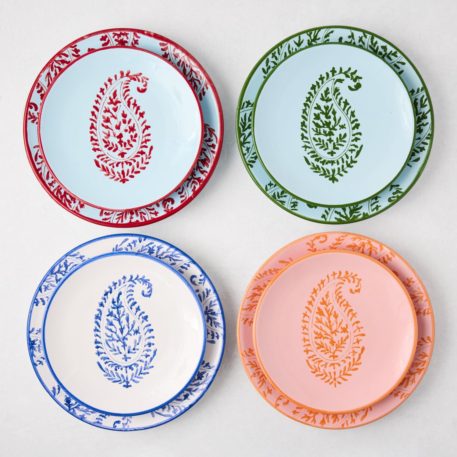 Peter Dunham + Hudson Grace Kashmir Paisley Dinnerware