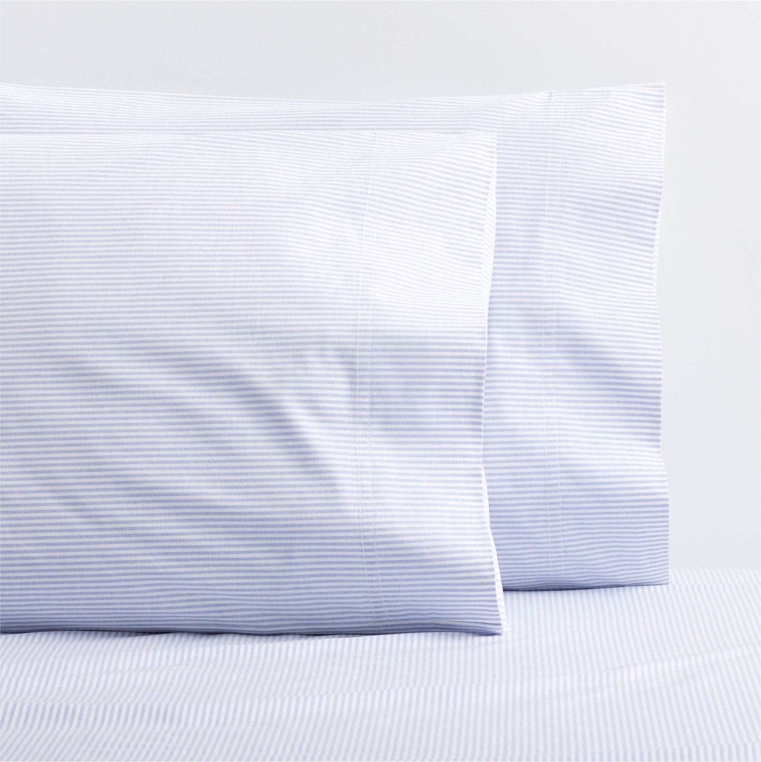 White cotton oxford outlet pillowcases