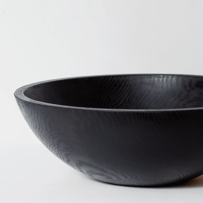 Ebonized Wood Bowl, 18"