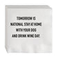 "Tomorrow is National Stay At Home" Cocktail Napkins, Set of 50