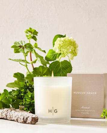 Geranium, hydrangea, hedge, and cedarwood