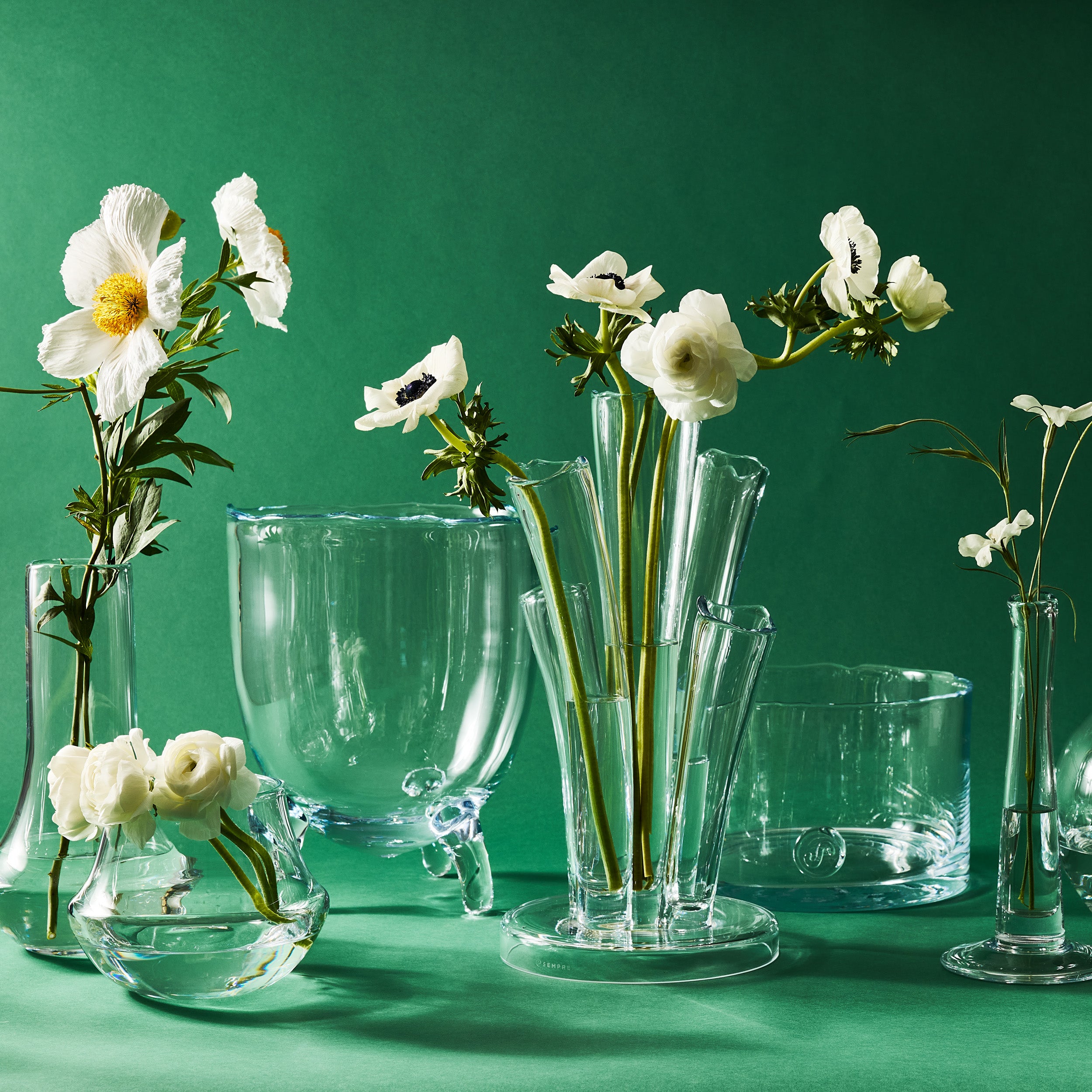 Angelina Small Scissor-Cut Glass Vase - Hudson Grace