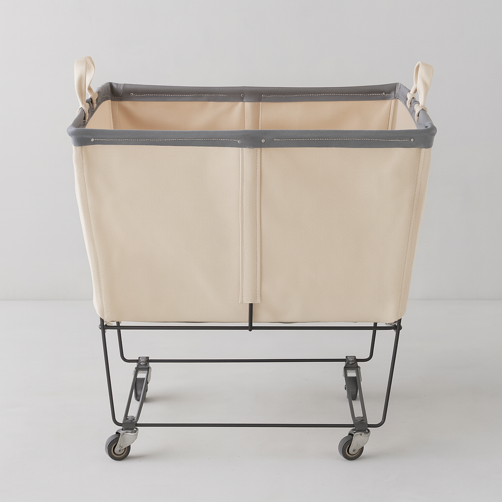 Steele ® 3-Bushel Canvas Elevated Rolling Laundry Hamper