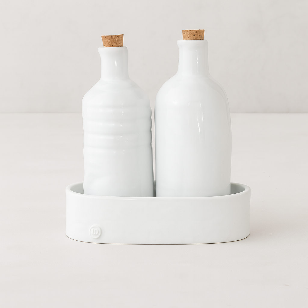 Handmade Ceramic Oil & Vinegar 5006 by Montes Doggett