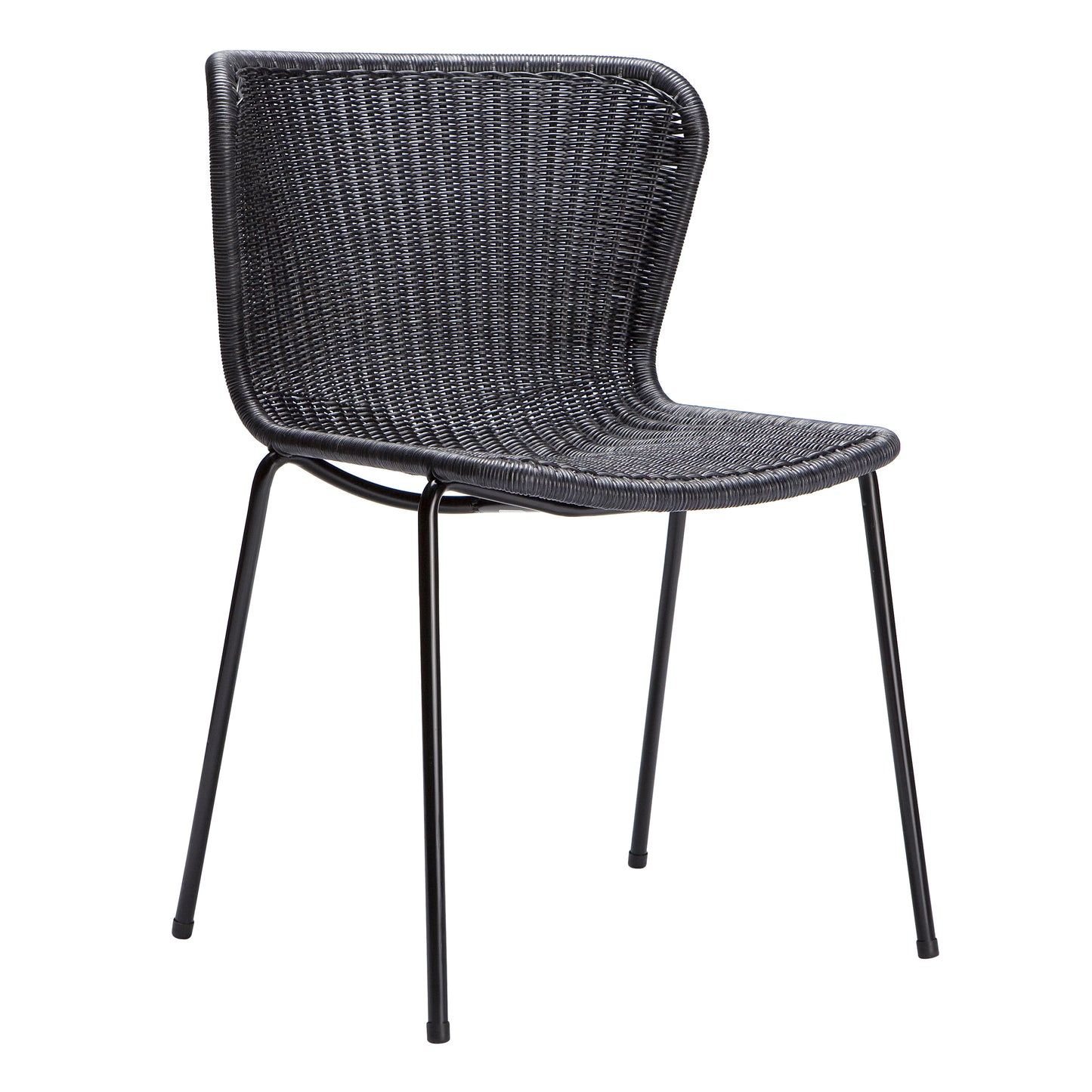 Rattan "Wing" Indoor Dining Chair