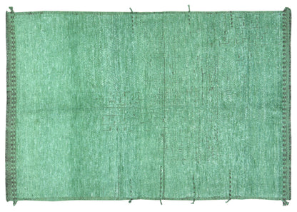 Vintage Green & Black Rug 5'5x8'2