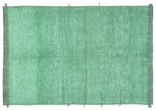 Vintage Green & Black Rug 5'5x8'2
