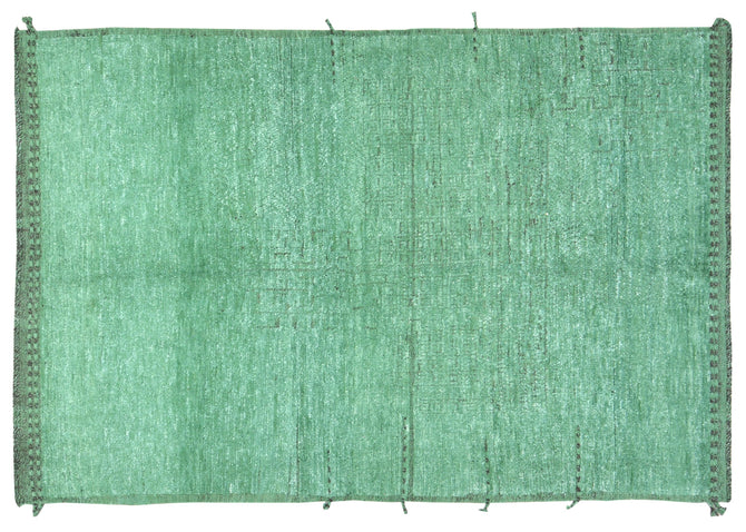 Vintage Green & Black Rug 5'5x8'2