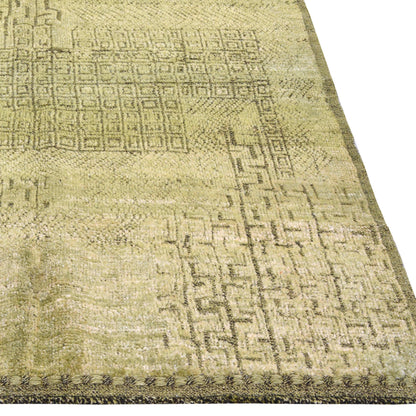 Vintage Aloe Green Rug, 5'4" x 7'