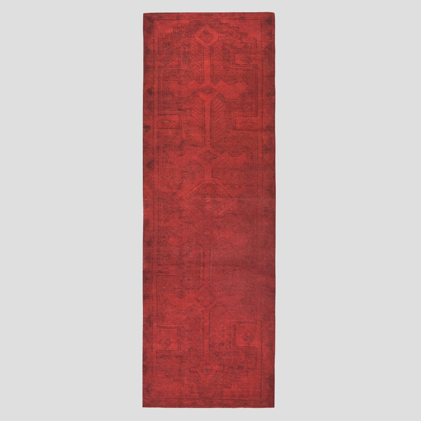 Vintage Red and Black Turkish Runner Rug, 2'4"x 11'