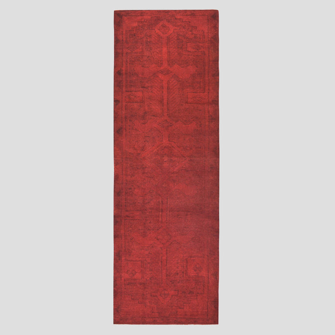 Vintage Red and Black Turkish Runner Rug, 2'4"x 11'