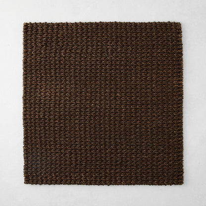 Chocolate Brown Abaca Woven Square Placemat, Set of 4