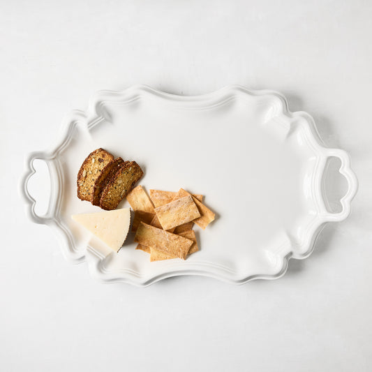 Amalfi Ceramic Serving Platter with Handles