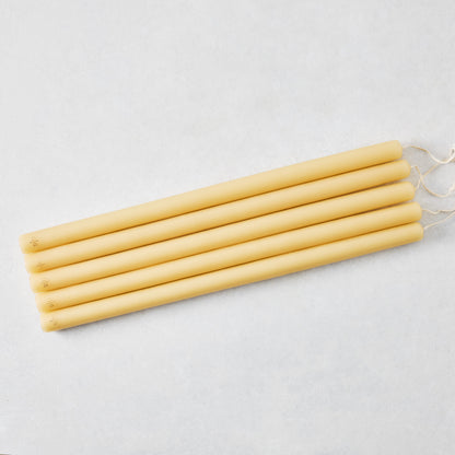 Amber Unscented Taper Candle Bundle (17"), Set of 5