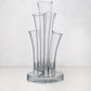 Angelina Small Scissor-Cut Glass Vase